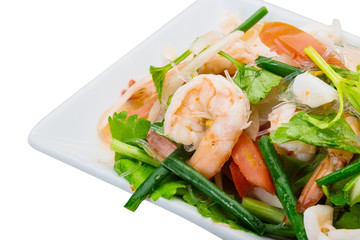 Glass noodle with seafood