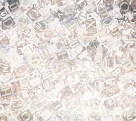 Designed background. Collage made of newspaper clippings.