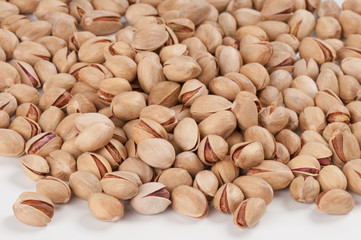 Heap of pistachios