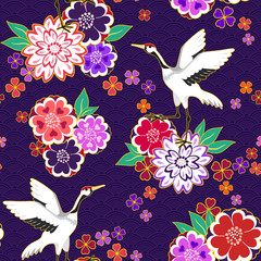 Plakaty  Dekoracyjny wzór kimona