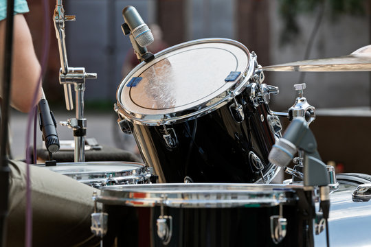 Playing the drum
