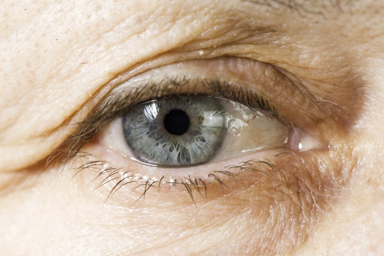 Close Up Old Women Eye