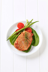 Marinated pork chop