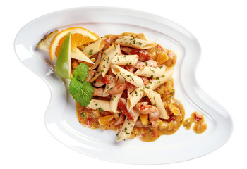Sweet and sour pasta dish