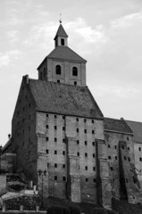 Obraz premium Gothic granary and and churches in Poland.