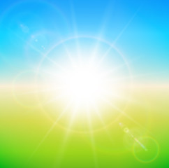 Spring sunny background