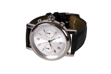 Watch with Leather Strap.