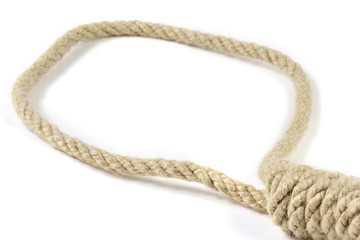 Noose on white