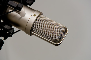 Microphone In Recording Studio