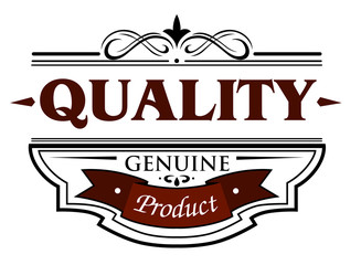 Quality genuine product banner