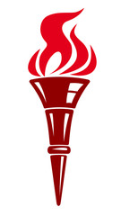 Handheld flaming torch