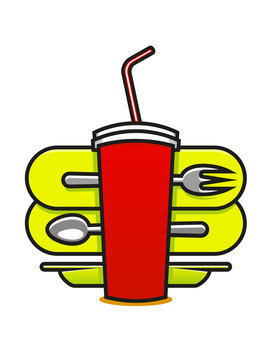 Fast food or takeaway icon