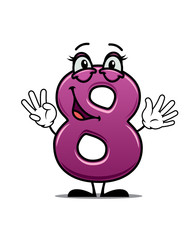 Adorable happy number 8