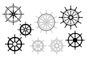 Nautical ships wheels