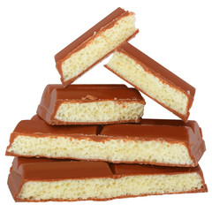Heap bubble white chocolate