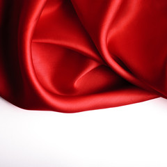 Smooth elegant red silk can use as background