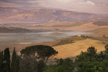 Suburbs of Pienza town