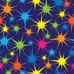 colorful stars pattern seamless