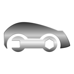 Logo klucz samochód - obrazy, fototapety, plakaty