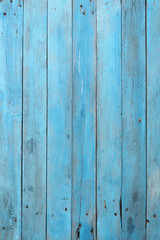Old blue wood plank background