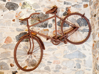 Obrazy na Szkle  Stary rower