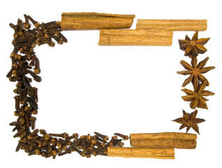 Picture frame made of spice