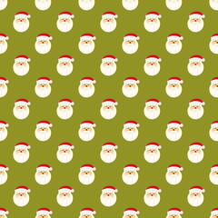 Abstract Christmas Santa Clause face pattern wallpaper