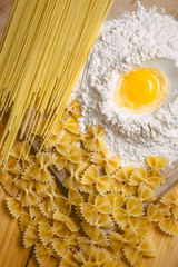 Pasta and flour