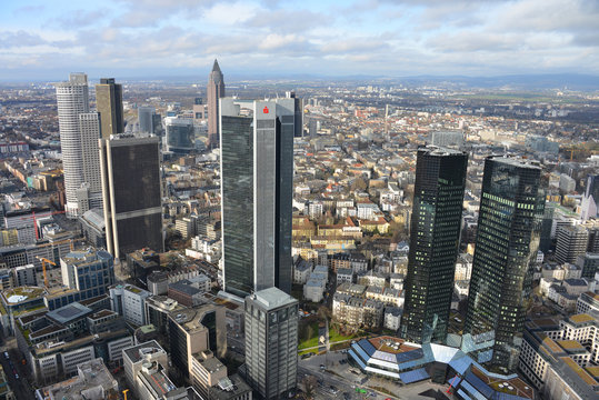 Frankfurt am Main, Hochh&auml;user, City, Skyline, Banken