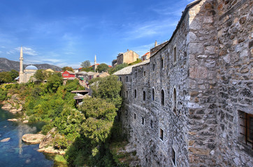 Fototapeta na wymiar View of Mostar, Bosnia and Herzegovina
