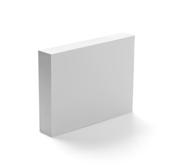 white box container template blank package