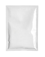 white package template bag food