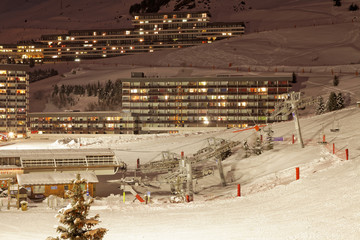 Station de ski enneig&eacute;e