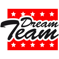 Sterne Logo Schriftzug Design Paar Dream Team