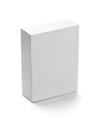 white box container template blank package