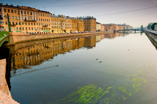 walk along the Neva river in St.Petersburg