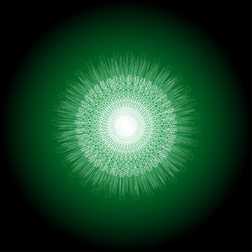 Round Green Mandala