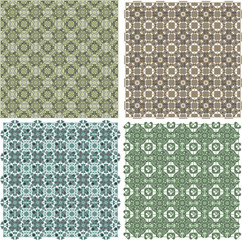 Big vintage plaid patterns set background