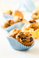 Cranberry mini-muffins in a paper molds