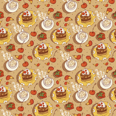 Sweet Time Seamless Background