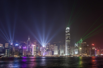 Fototapeta premium Hong Kong city skyline view from Kowloon