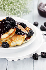 Pancakes and Fresh Berries