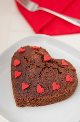Schokoladenherz Kuchen