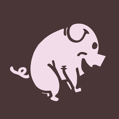 Funny pig