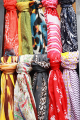 The scarf shop at the market