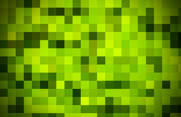 Green mosaic pattern