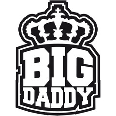 Logo König Krone Vatertag Big Daddy Held Papa Vater