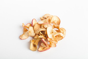 Dried apples in closeup