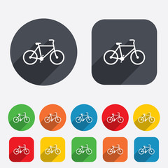 Bicycle sign icon. Eco delivery.