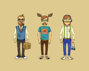 hipster men